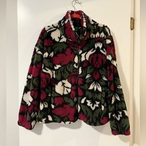 Dip Patterned Fleece Jacket
